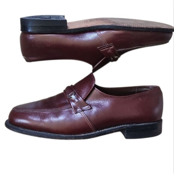O’Sullivan Executive Imperial Leather Loafers Men’s 9.5D Burgundy USA Union Made